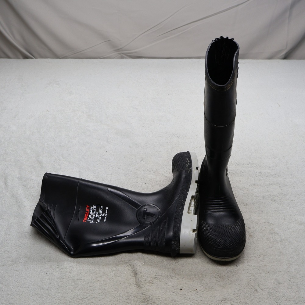 Tingley Pulsar Unisex M3 W5 Rain Boots Black Slip Resistant Waterproof Utility